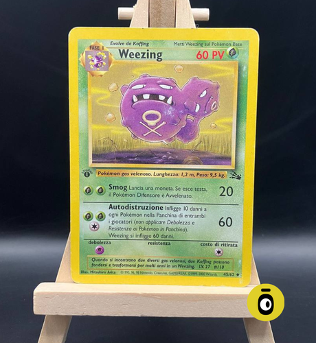 POKEMON - WEEZING 1a ED. 45/62 - Fossil - ITA - COND. LIGHT PLAYED - Vintage