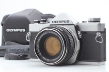 MINT Olympus OM-1 Silver Body 50mm f/1.8 lens 35mm SLR Film Camera From JAPAN