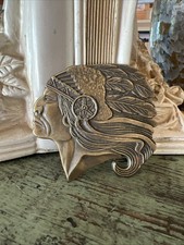 VINTAGE NATIVE AMERICAN CHIEF BRASS BELT BUCKLE AMERICAN INDIAN