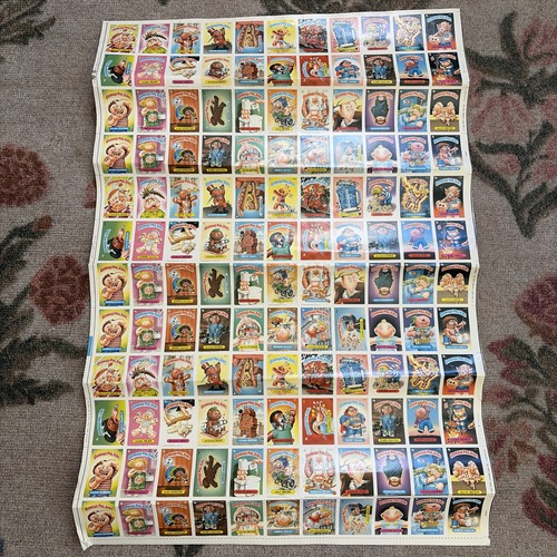 1986 Topps Garbage Pail Kids 5th Series Card Set Uncut Sheet Vintage
