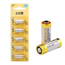 LiCB A23 23A 12V Alkaline Battery 5-Pack