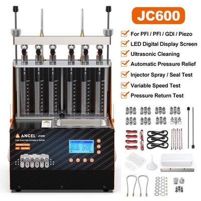 ANCEL JC600 GDI Piezo-Einspritzdüsen-Tester Ultraschall-Einspritzdüsen-Reiniger