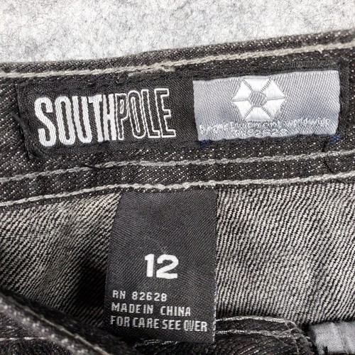 VTG South Pole Jeans Youth Boy's Size 12 Black Wash Dynamic Equipment - NWT - Picture 6 of 12