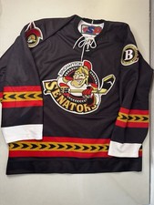 Authentic AHL Hockey Jersey SP Apparel Blank Team Issued Fight Strap Sz 56 1095