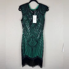 (M) NWT Babeyond 1920’s Flapper style Dress Womens Size Medium