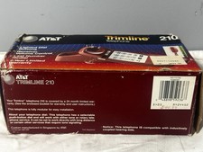 AT T Timeline 210 Burgundy/Red Corded Telephone New