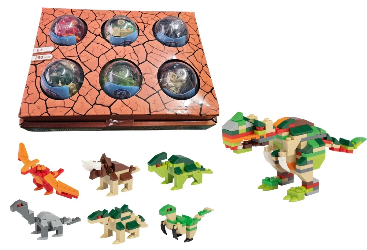 Jurassic Dinosaurier STEM Bauspielzeug – 3-in-1 Klemmbausteine T-Rex, Pterodaktylus, Stegosaurus – 287 Teile – Ab 6 Jahren Jurassic Dinosaurier STEM Bauspielzeug – 3-in-1 Klemmbausteine T-Rex, Pterodaktylus, Stegosaurus – 287 Teile – Ab 6 Jahren