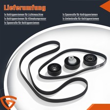 KEILRIPPENRIEMEN SPANN-/UMLENKROLLEN SATZ für BMW 3er Cabriolet E46 E36 5er E39