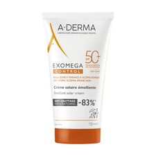 A-Derma Exomega Control Crema Solare Emolliente Spf50+ Pelle Atopica e Prurit...