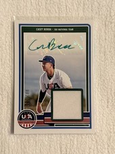 2023 Stars & Stripes Casey Borba USA Signatures Auto Relic /200 Green Ink