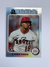2024 Topps Heritage High Number Kyren Paris #447 Chrome Silver Border /299