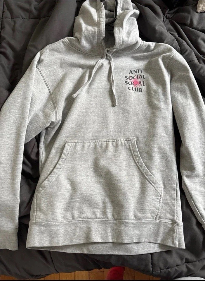 Anti Social Social Club Hoodie Gray Small Men's Authentic - Image 2 of 3