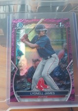 2023 Bowman - Chrome Lyonell James #BCP-118 Fuchsia Lunar Crater Refractor /199 