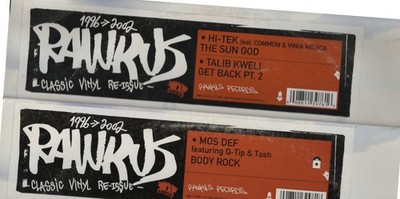 Rawkus 1996-2002 Lot Mos Def Body Rock Hi-Tek Talib Kweli 2 VG 12'' Singles