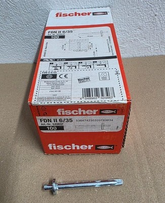 100x FISCHER Deckennagel 6 x 70 mm Deckendübel Deckenanker Metallschlagdübel
