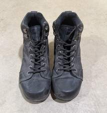 Harley-Davidson Women  s Black Leather Lace-Up Ankle Biker Boots US 8