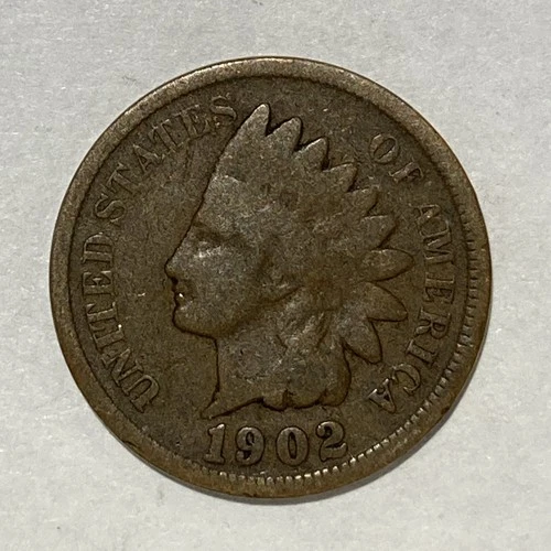 1902 Indian Head Cent Penny Good+