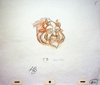 Belle's Magical World BEAST Production SIGNED Romy Garcia Hand Drawn Pencil