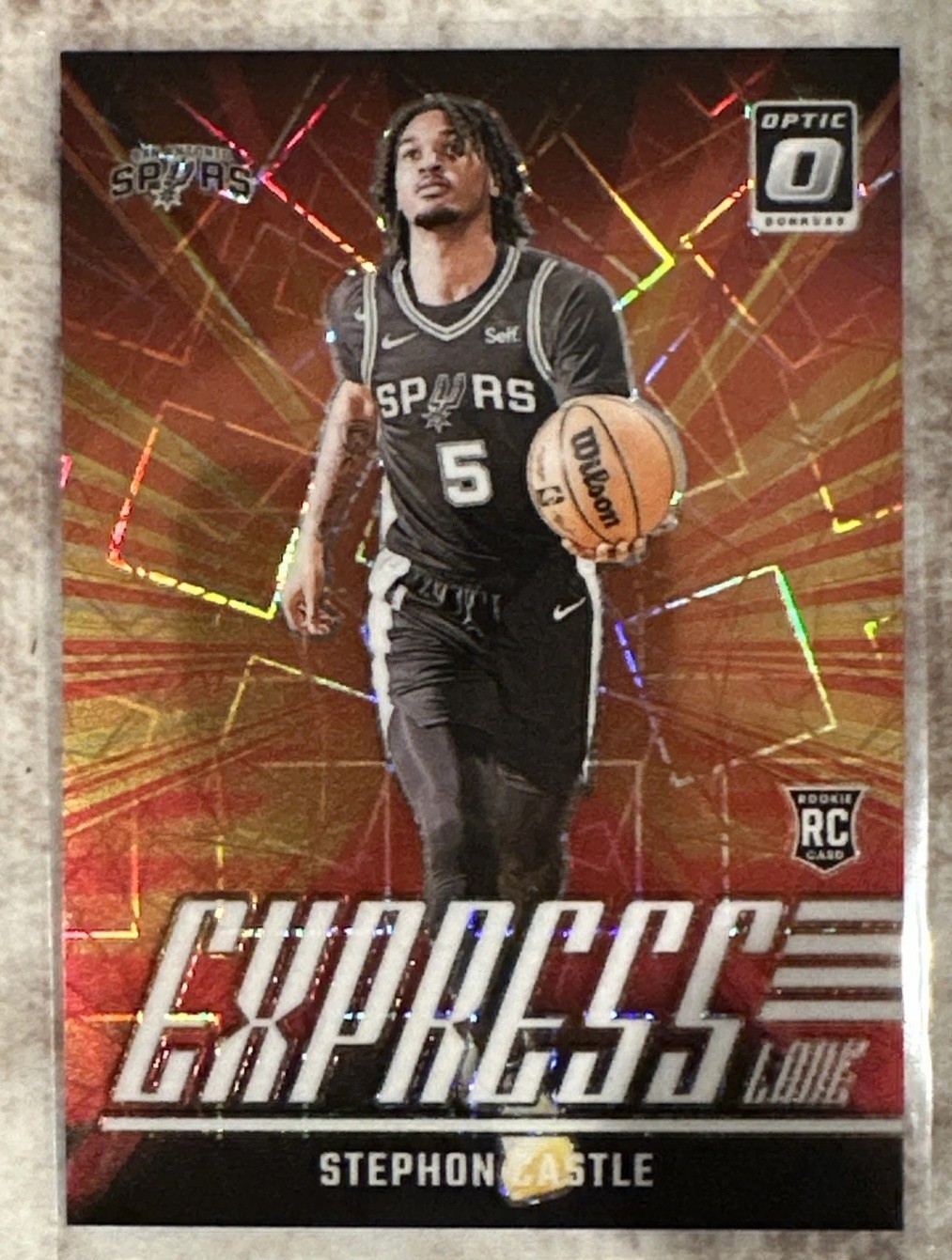 2024-25 Donruss Optic Stephon Castle RC Express Lane White Velocity /59 #1