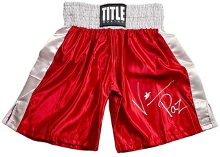 VINNY "PAZ" PAZIENZA Signed Autographed BOXING TRUNKS JSA WITNESSED CERTIFIED