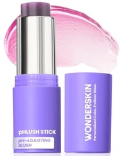 Wonderskin pHlush pH-Activated Blush Stick Multi-Use Cream Tint for Cheeks & Lip
