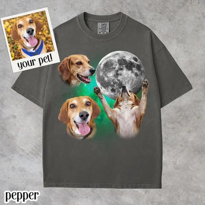 Three Wolf Moon Pet Photo Comfort Tee