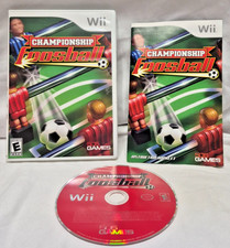 Championship Foosball - Wii - Nintendo - Disk - Case - Manual - Very Good