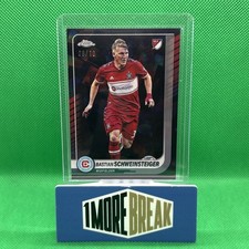 2025 Topps Chrome Sapphire MLS Bastian Schweinsteiger 8/10 Black Chicago Fire