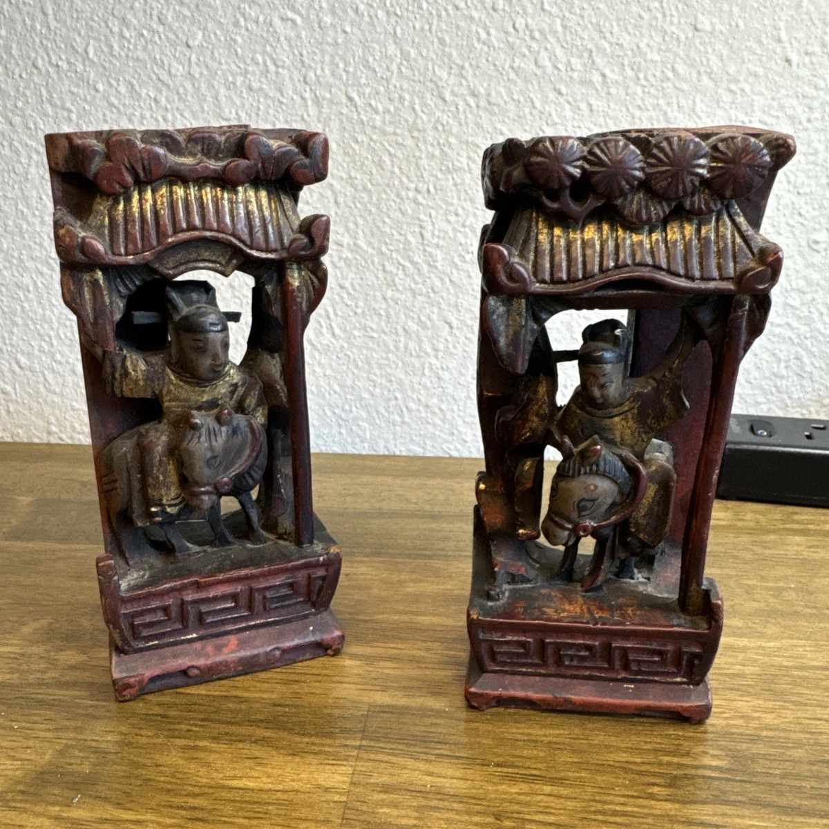 马木制古董原创中国风雕像、雕像| eBay