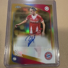 Sarah Bühl Chrome UCL 2025/26 Gold /50 Auto