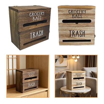 Müllsack Halter Holz Aufbewahrung Organizer für Bauernhaus Waschküche Garage
