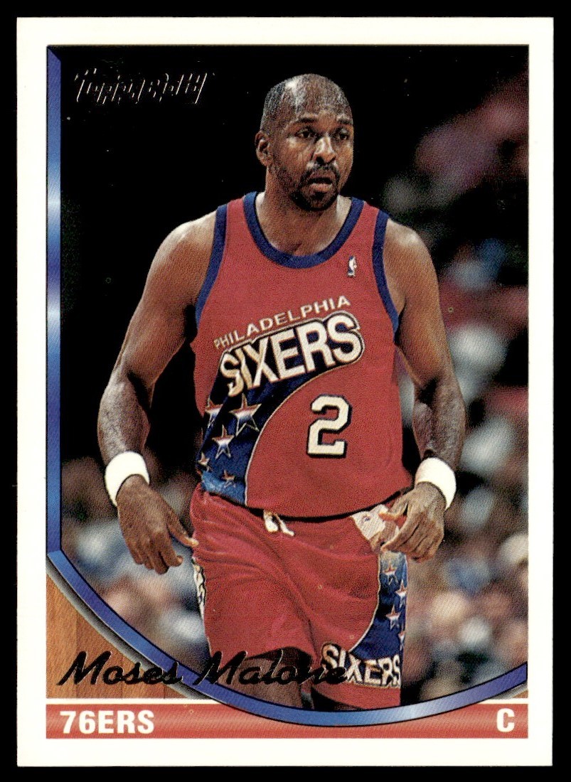 1993-94 Topps Gold Moses Malone Philadelphia 76ers #381