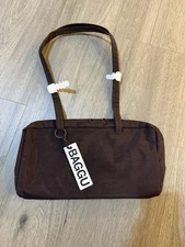 Baggu Chocolate Plum Regular Bowler Bag NEW WITH TAGS