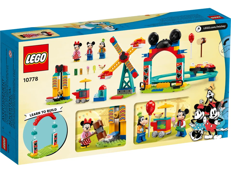 LEGO Disney 10778 Mickey, Minnie and Goofy's Fairground Fun New Factory Sealed - Image 2 of 3