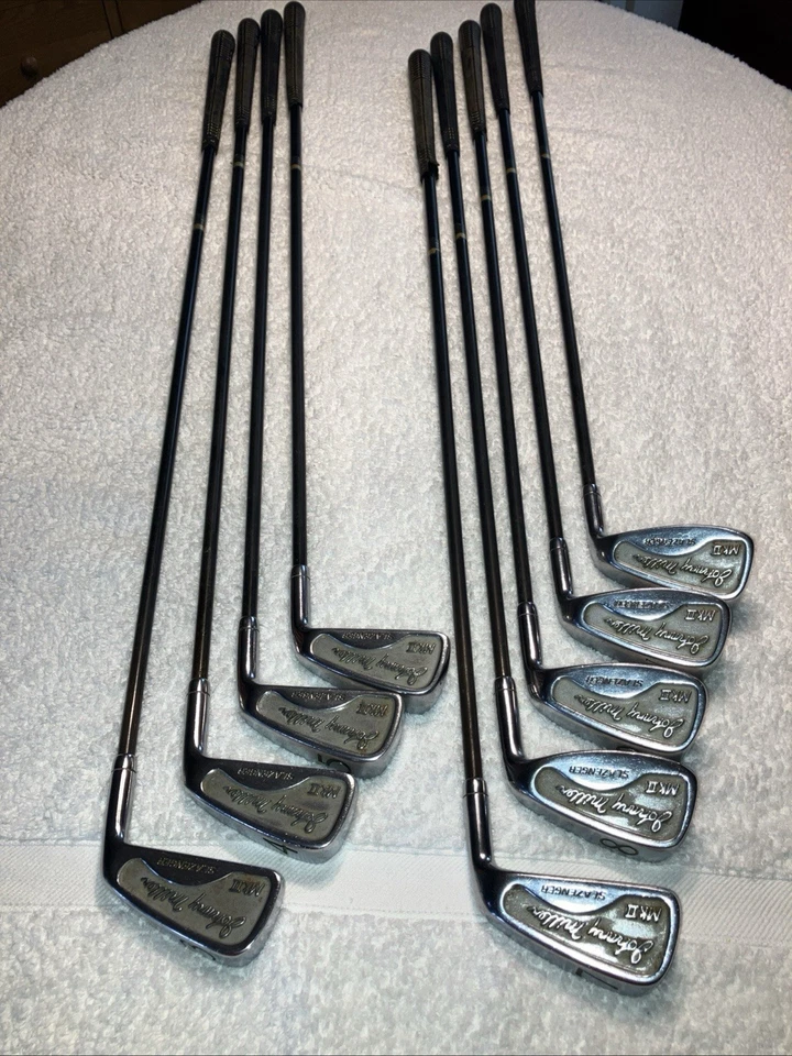 Slazenger Johnny Miller Mk II Irons 3-9 Sw Pw Reg Graphite Shaft Need Grips - Image 2 of 4
