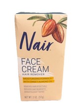 Nair Hair Remover Moisturizing Face Cream, with Sweet Almond Oil, 2OZ