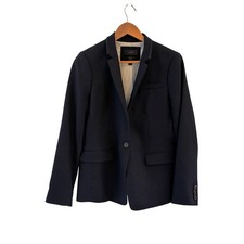 J.Crew Regent Blazer Womens 8 Navy Blue Preppy Dark Academia Career Classic