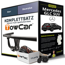 Für MERCEDES GLC SUV Typ X253 Anhängerkupplung starr +eSatz 13pol 15-19 AHK Für MERCEDES GLC SUV Typ X253 Anhängerkupplung starr +eSatz 13pol 15-19 AHK