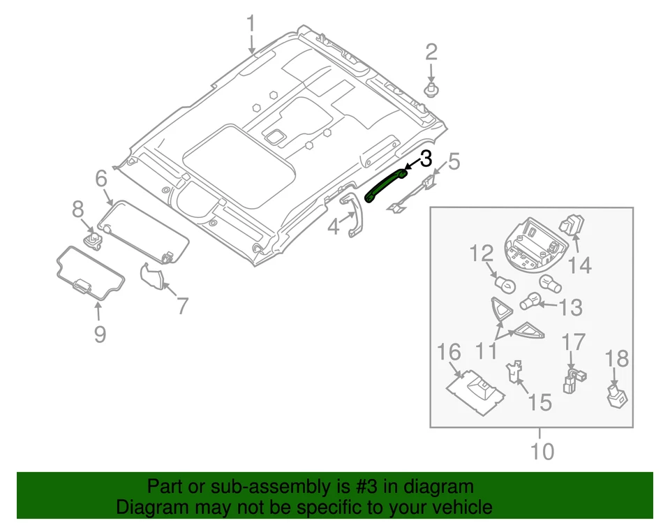 Подлинная ручка Nissan 73940-7S040 - Изображение 2 из 2