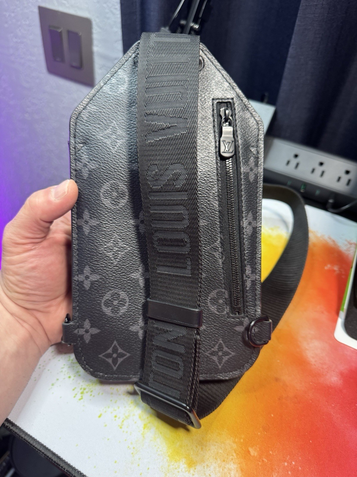 Louis Vuitton Monogram Eclipse Samur Sling Bag - image 2