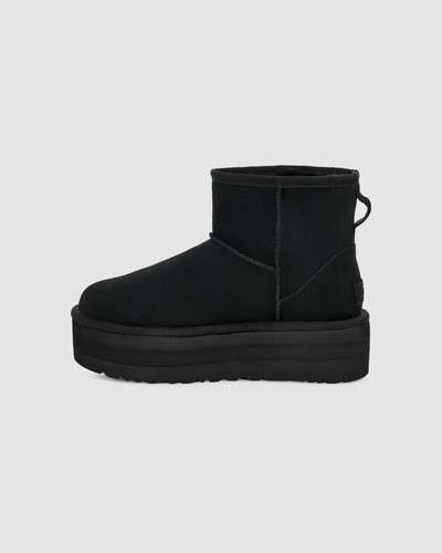 UGG Classic Mini Platform 1134991-BLK Women's Black Suede Comfort Ankle Boots - 第 27/36 張圖片