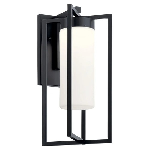 Kichler 59072BKLED - Drega 1 Light Outdoor Black LED Wall Light - Picture 4 of 4