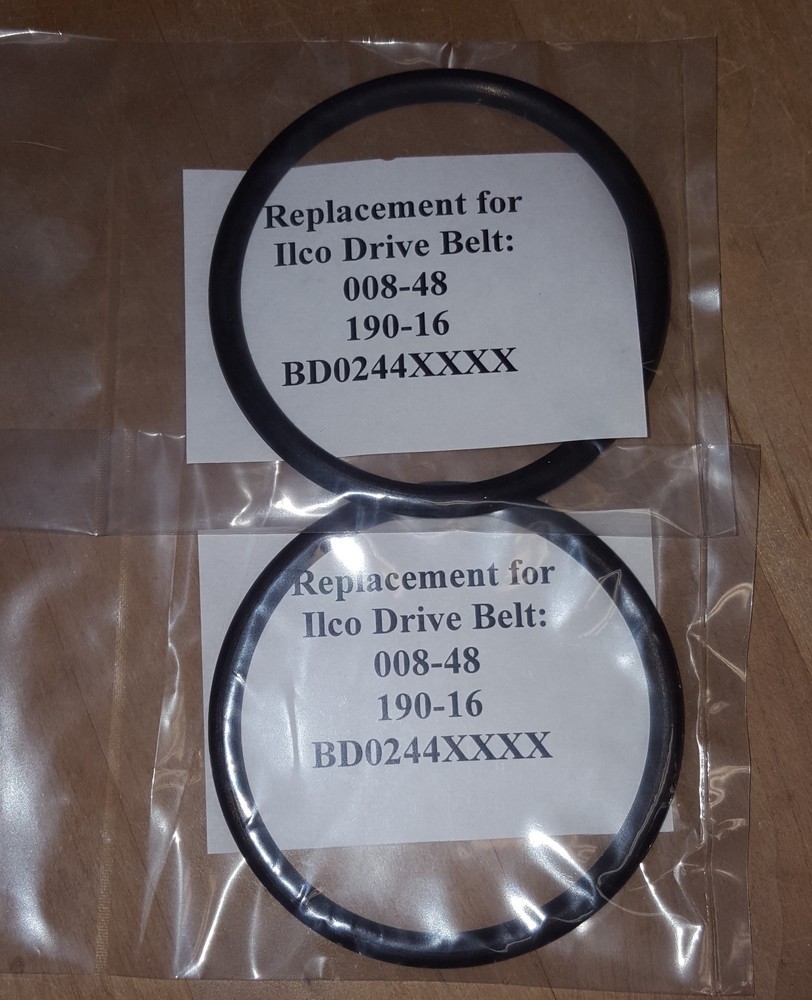 Ilco 008 Mini Mite Drive Belt 2-Pack Replacement Part