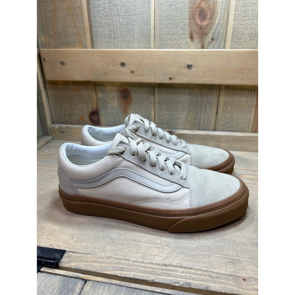 Vans Unisex Off The Wall 508731 Beige Casual Shoes Sneakers Size W7