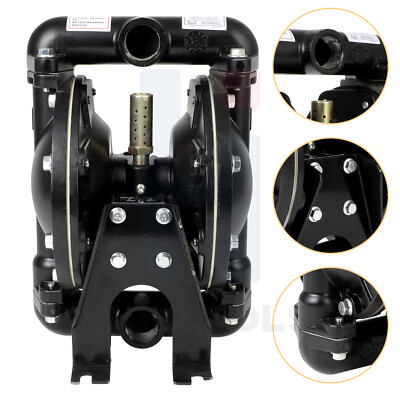 Air Operated Double Diaphragm Pump QBY4-25L 1 inch Outlet Chemical Waste Oil