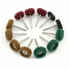 1'' 25mm Nylon Brushes Wheels Abrasive Polishing 1/8'' Shank for Dremel Rotary