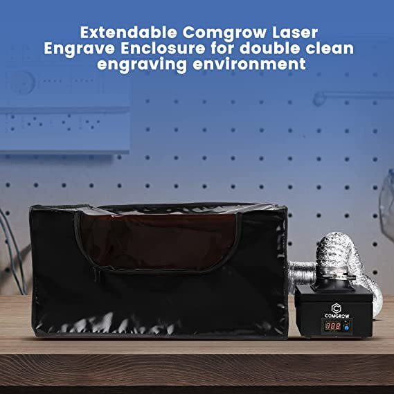 Comgrow Fume Extractor Air Purifier 3 Stage Filters Smoke Absorber for Laser 
