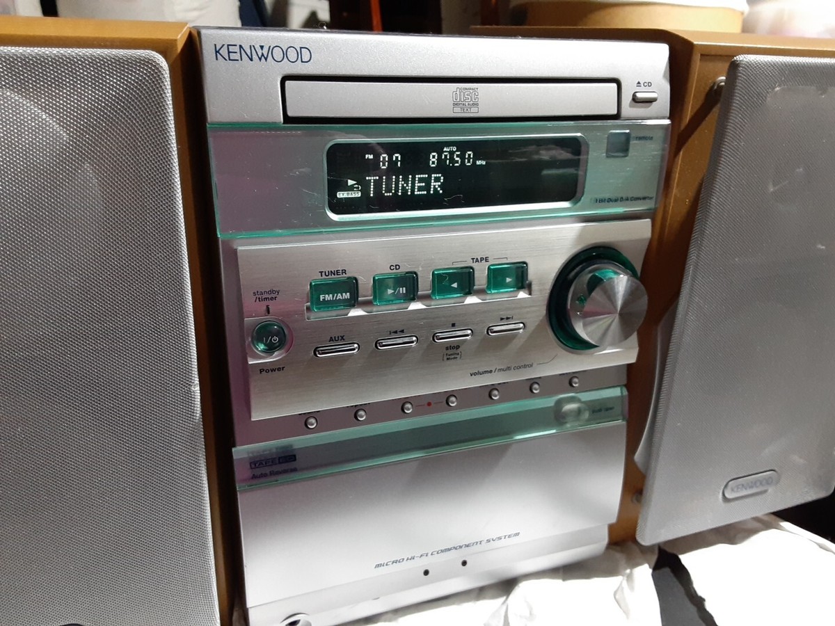 Kenwood Micro Hifi Component System Cd Radio Tape Cassette