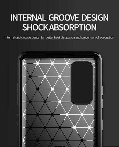 Coque pour Samsung Galaxy S20 FE - Coque résistante antichoc en fibre de carbone TPU - Photo 6 sur 11
