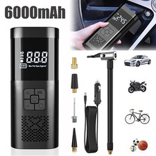Inflador Bomba Neumática Coche Compresor Inalámbrico LED Digital Eléctrico Portátil 12V